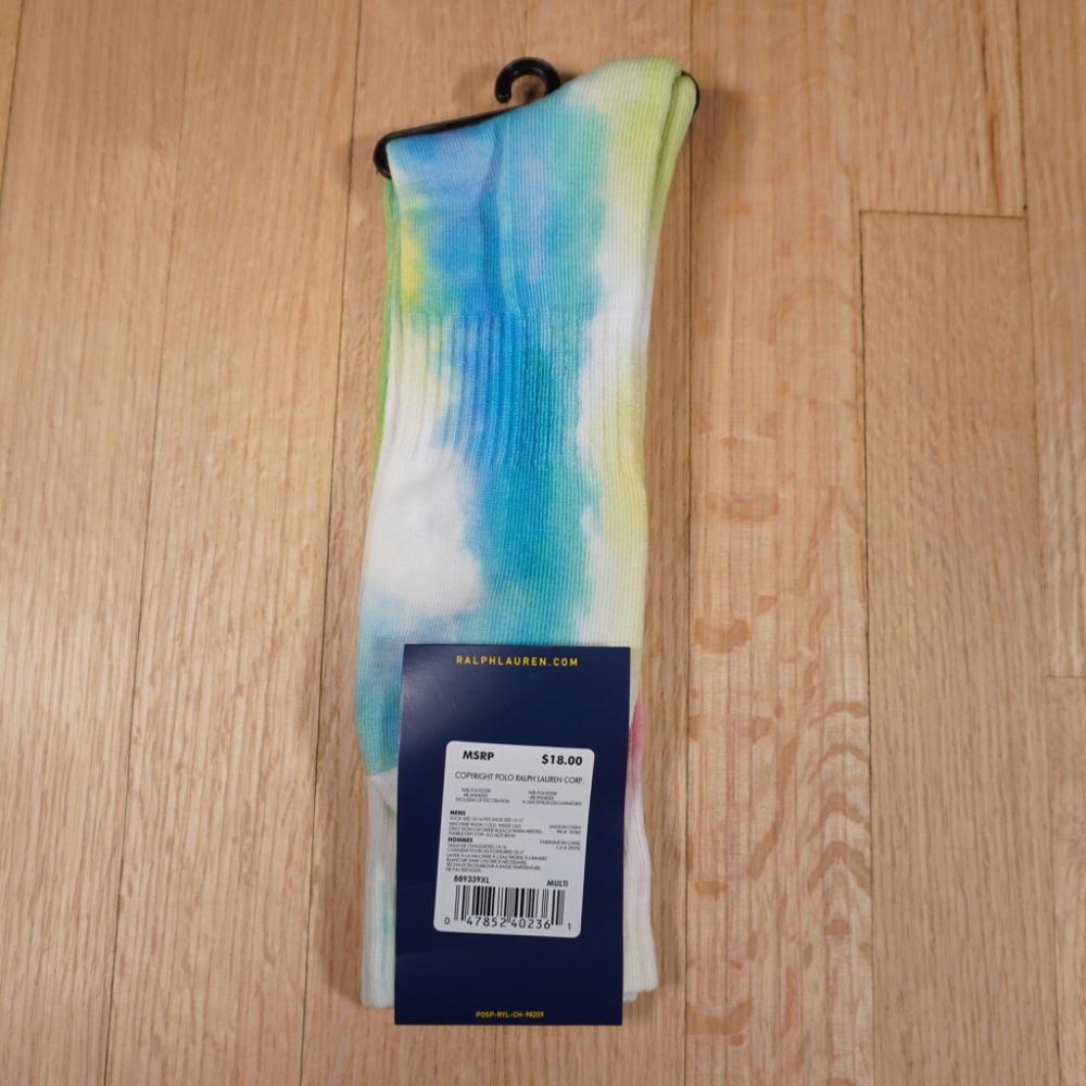 Polo Ralph Lauren 1 Pair Tie-Dye Size XL 13-16 Brand New - Picture 5 of 7